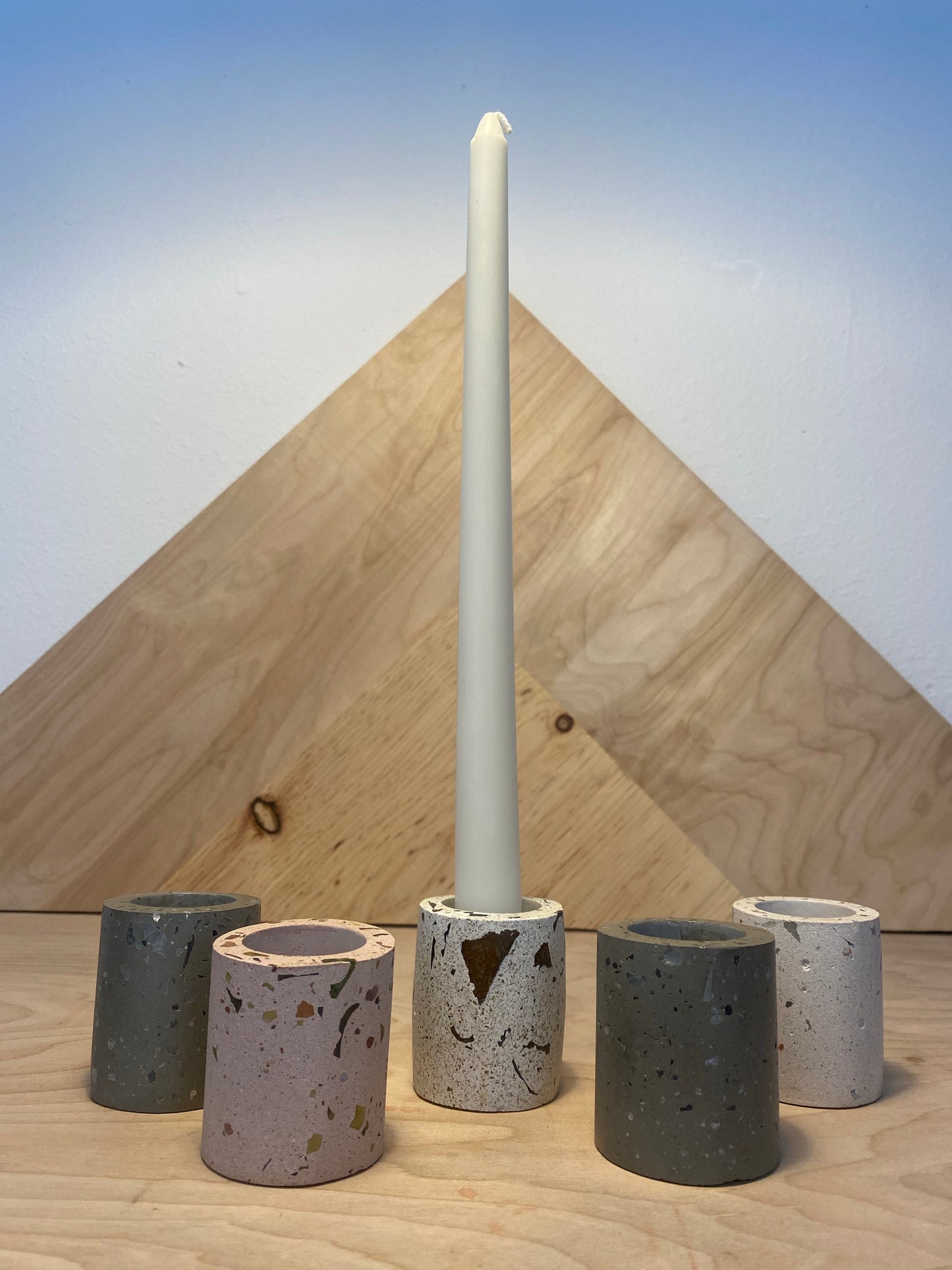 Terrazzo Pillar Candle