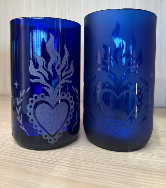 Single Sacred Heart Drinking Glass